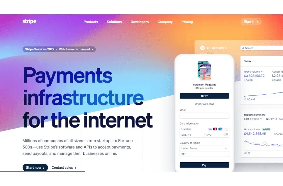 Stripe- Best freelance payment methods