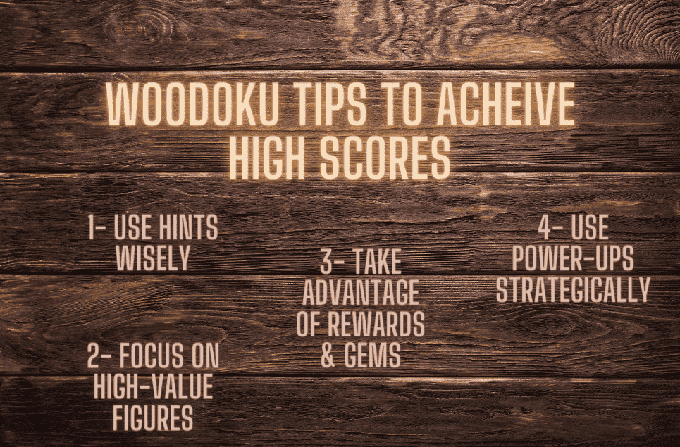 Woodoku Tips to acheive high scores